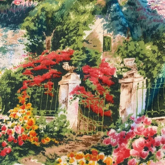 MRS Linafore Retro 50’s Garden Scene Apron - Picture 9 of 12